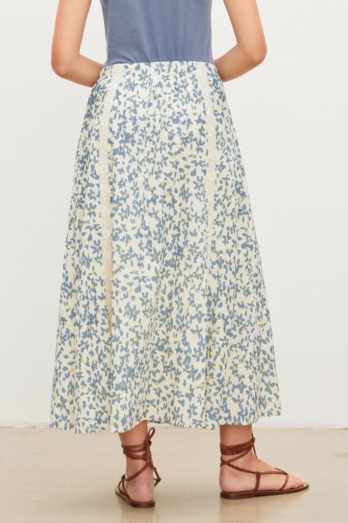 Velvet Velvet Kona floral cotton skirt