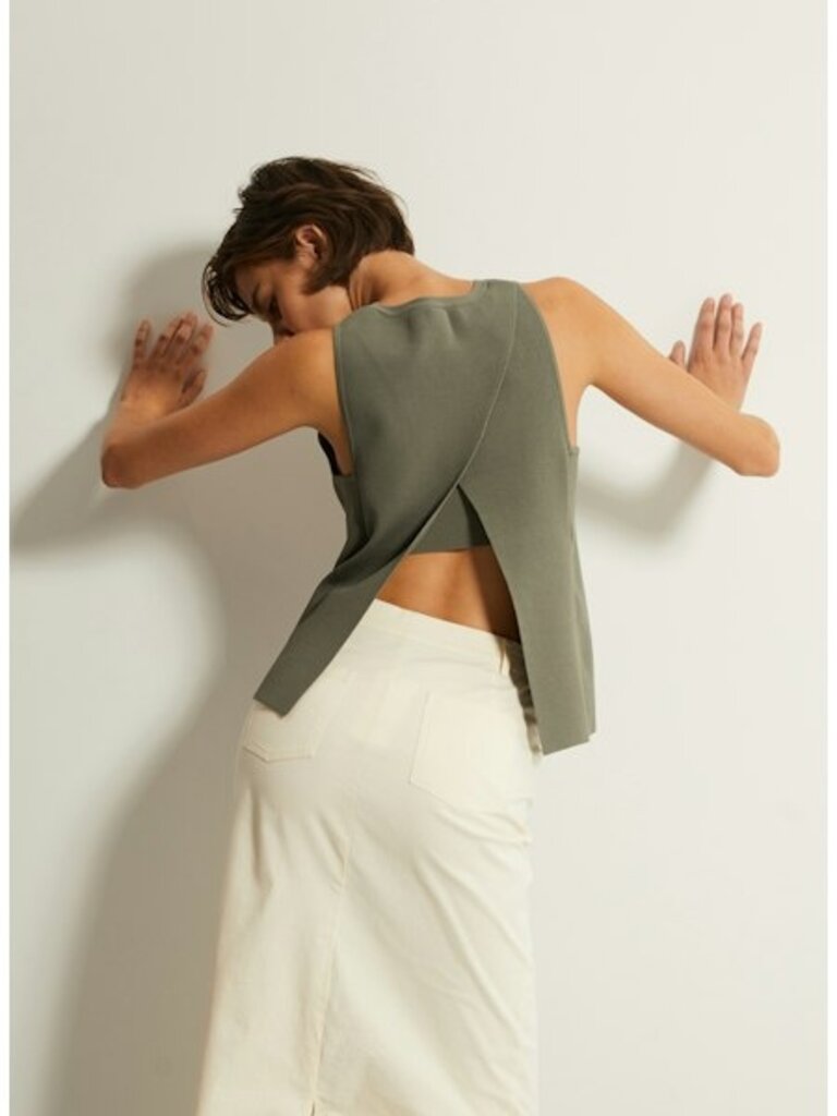 Autumn Cashmere Autumn Cashmere Open back halter PCE13756