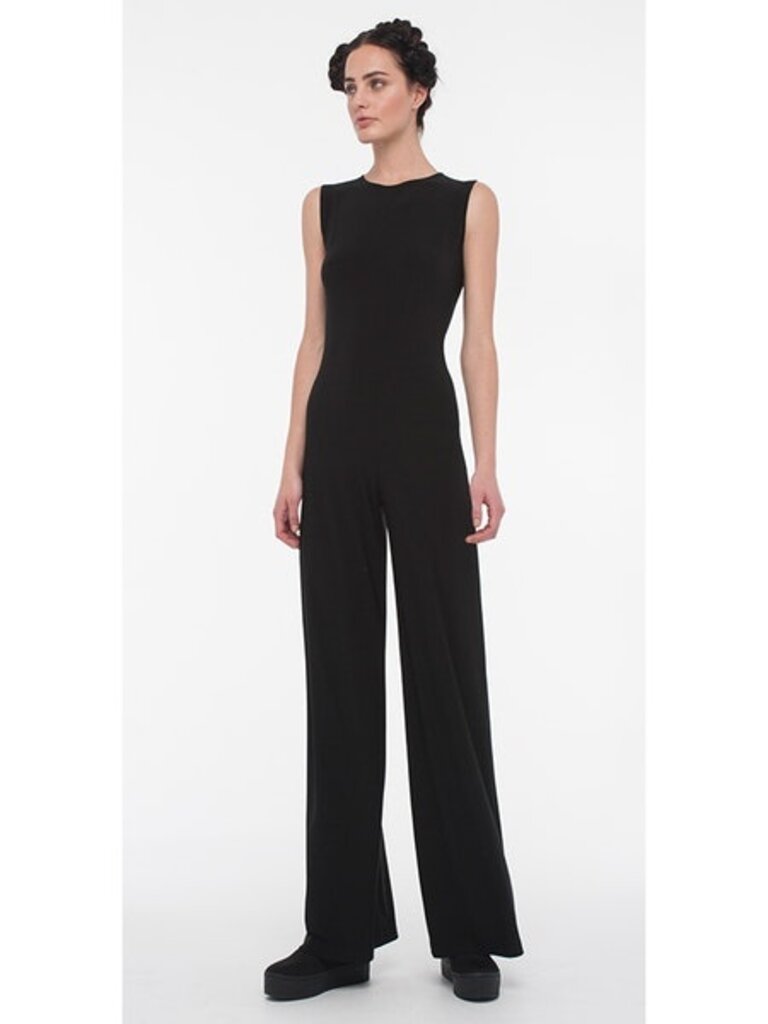 Norma Kamali Norma Kamali Slvls jumpsuit KKHL1304BLK