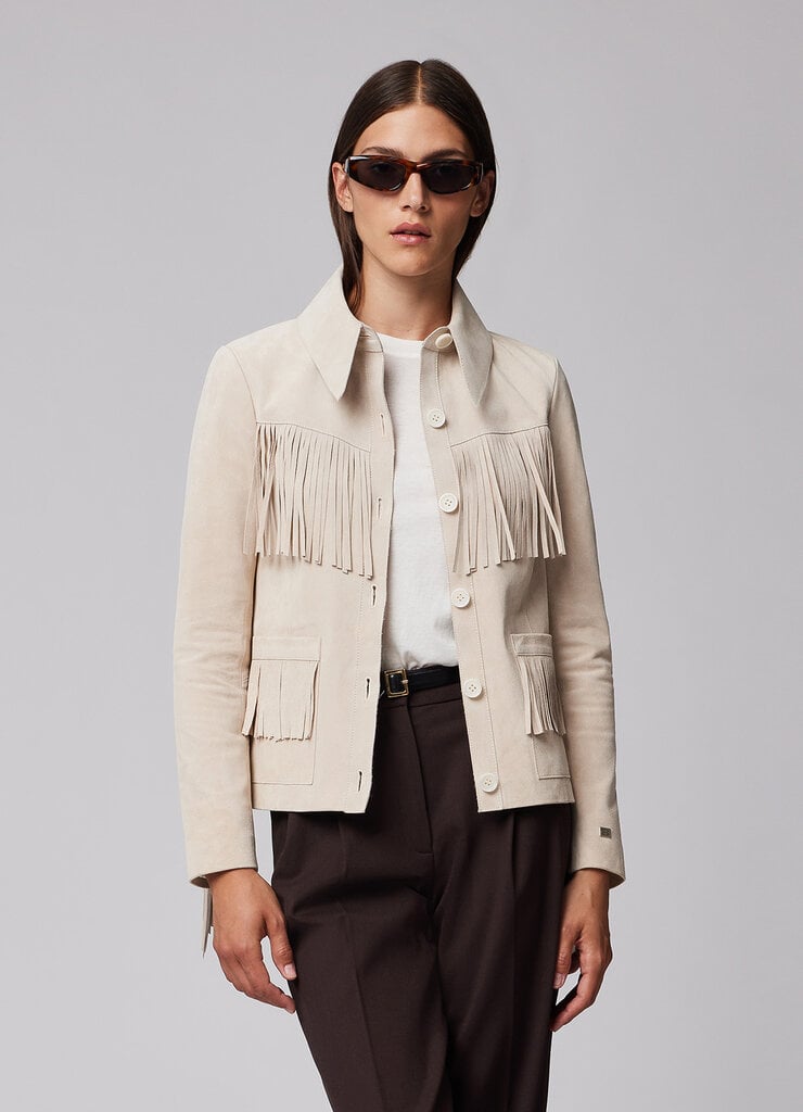 Soia & Kyo Soia & Kyo Giada jacket w/fringe