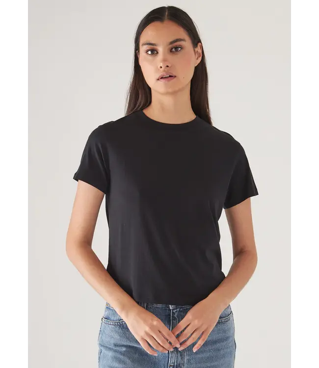 Patrick Assaraf Pima classic high neck baby tee