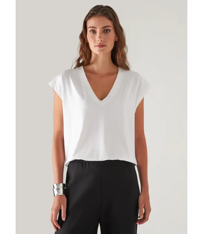 Patrick Assaraf Patrick Assaraf Iconic vneck dolman tee W95V06