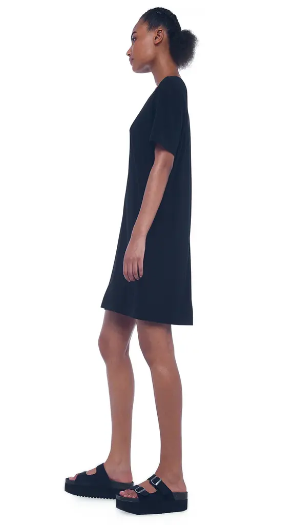 Norma Kamali Norma Kamali Short sleeve boxy dress KK4263PL105