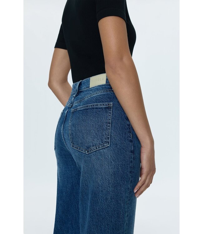 Pistola Lana crop high rise wide leg