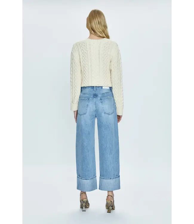 Pistola Ryder high rise cuffed straight jean