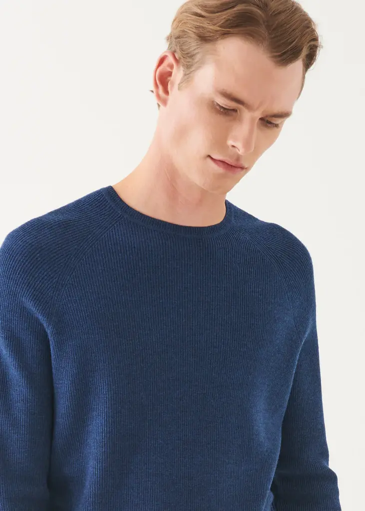 Patrick Assaraf Patrick Assaraf Men's Merino rib crew P112C37T