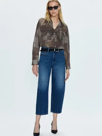 Pistola Eli high rise arched leg jean