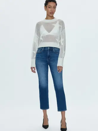 Pistola Monroe crop high rise cigarette jean