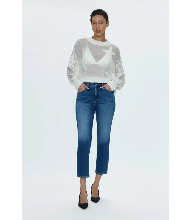 Pistola Monroe crop high rise cigarette jean