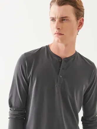 Patrick Assaraf LS iconic stretch henley