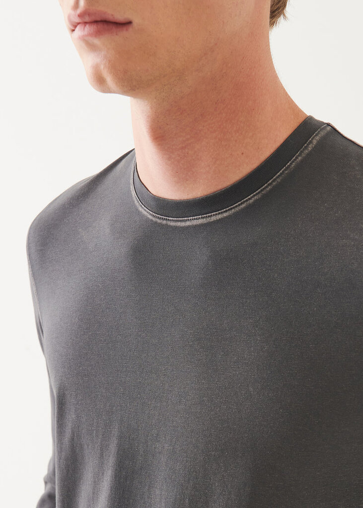 Patrick Assaraf Patrick Assaraf Men's LS pima vintage crew P95C15W