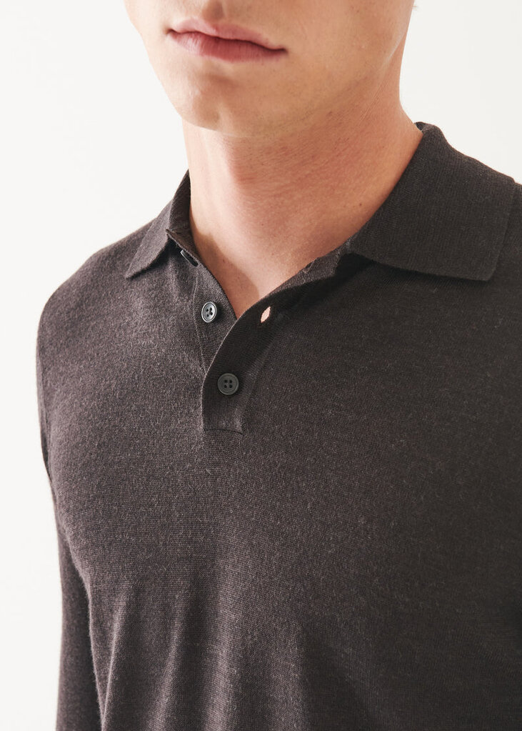 Patrick Assaraf Patrick Assaraf Men's Merino 3 button polo P114P22T