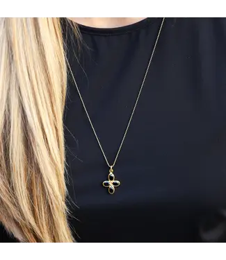 Jai Style 22K vermeil/spinel pendant