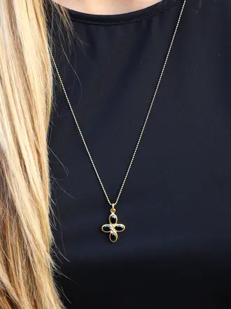 Jai Style 22K vermeil/spinel pendant