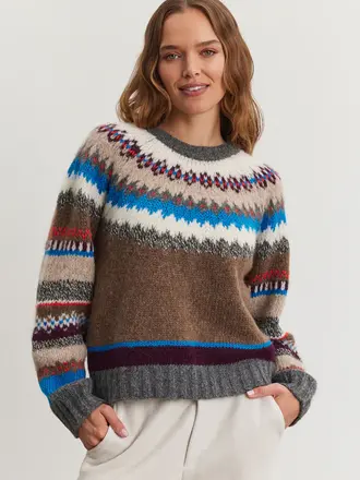 Velvet Kella colourful fairisle sweater
