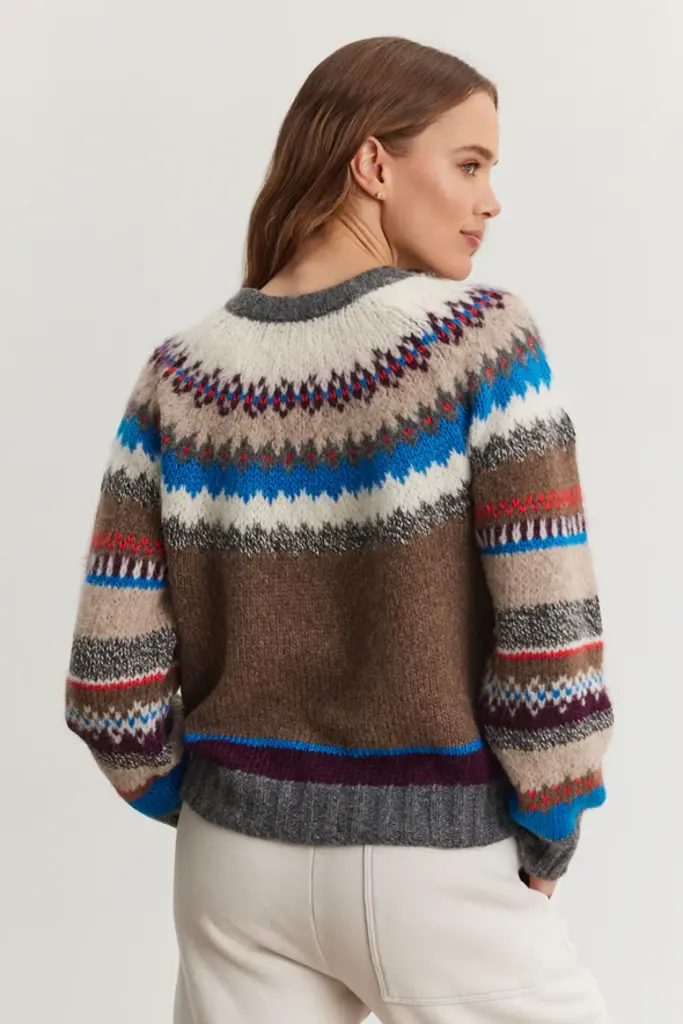 Velvet Velvet Kella colourful fairisle sweater