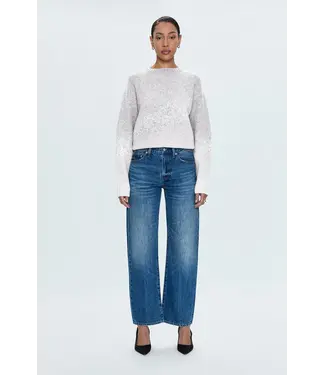 Pistola Lexi mid rise bowed straight jean