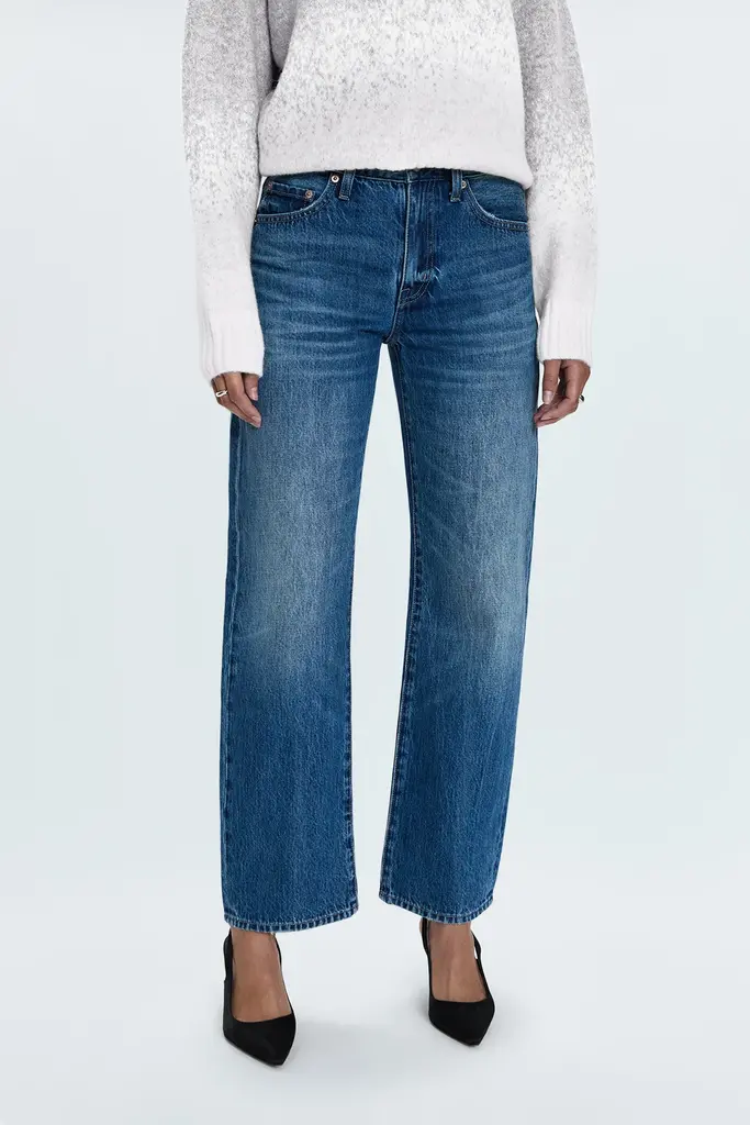 Pistola Pistola Lexi mid rise bowed straight pant P00016200RL