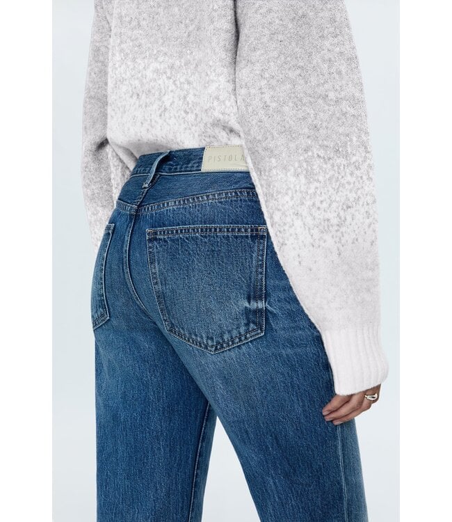 Pistola Lexi mid rise bowed straight pant