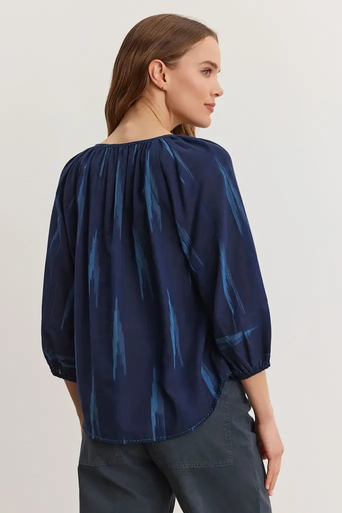 Velvet Velvet Skye Ikat weave top