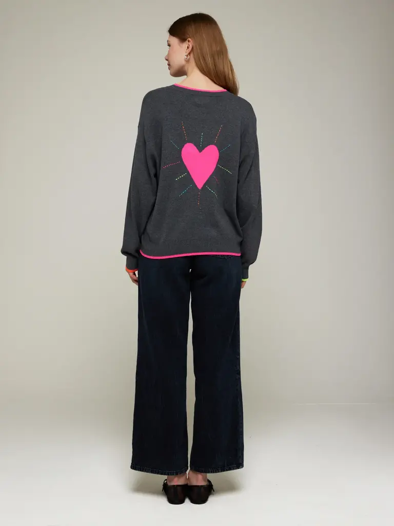 Brodie Brodie Wispr Valentina heart crew top W-016