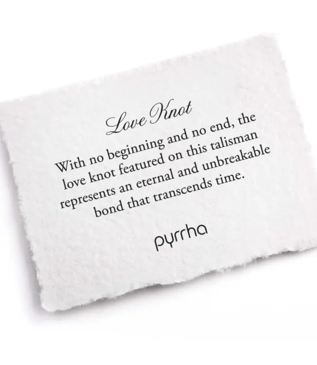 Pyrrha Love Knot 18" necklace