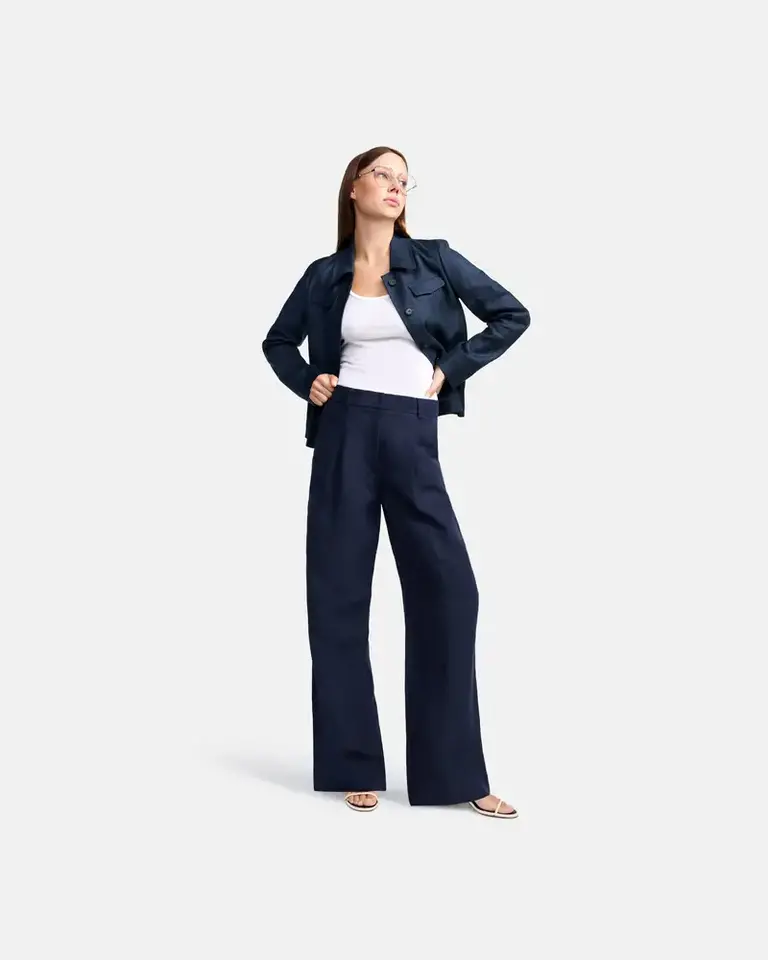 Cambio Cambio Amelie pleat pant 80030373