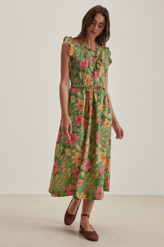 Velvet Velvet Elaria garden print dress