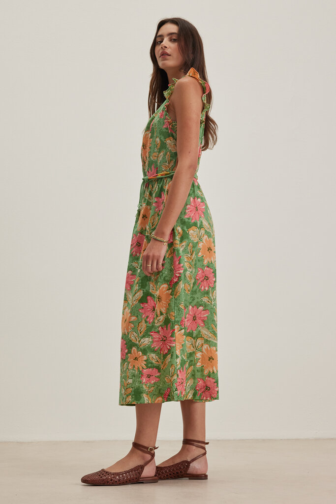 Velvet Velvet Elaria garden print dress