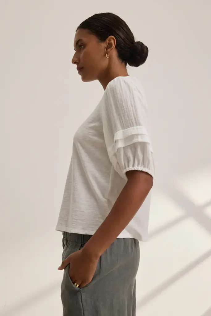 Velvet Velvet Haden cotton slub top