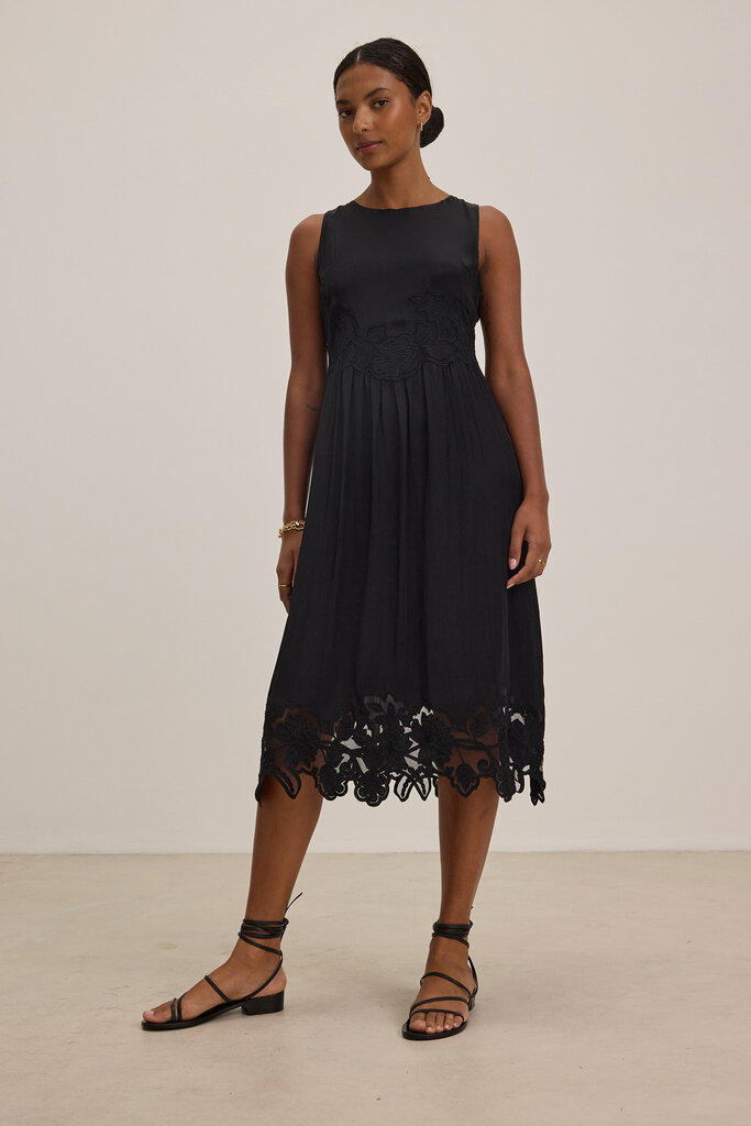 Velvet Velvet Bianca viscose lace dress