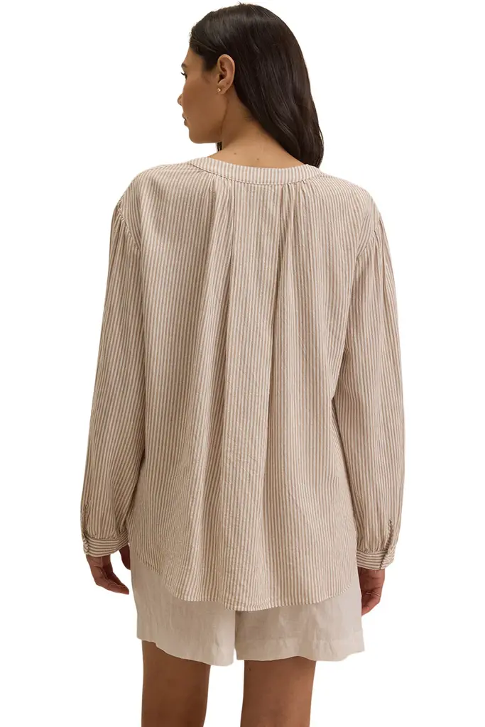Velvet Velvet Deara cotton blend stripe top