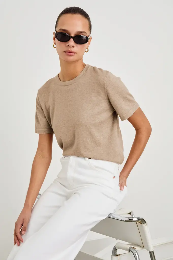 Rails Rails Cotton cashmere short sleeve tee 883C-384C-4887