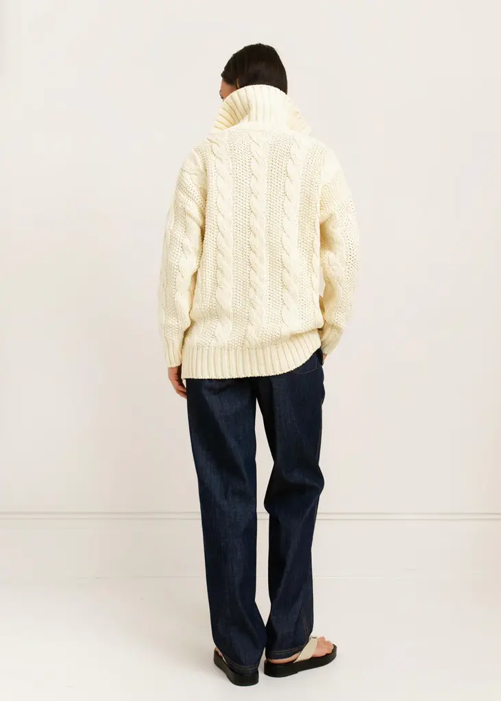 Paper Label Paper Label Marelle cable cardigan MCC-251-3020