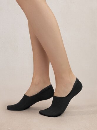 Bleu Foret Cotton footlets twin pack