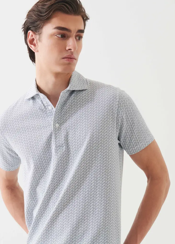 Patrick Assaraf Patrick Assaraf Men's Print polo P9519P12Z