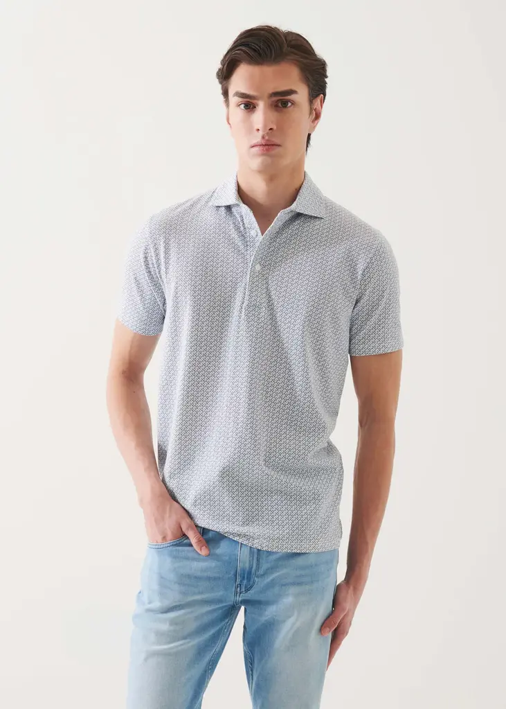 Patrick Assaraf Patrick Assaraf Men's Print polo P9519P12Z