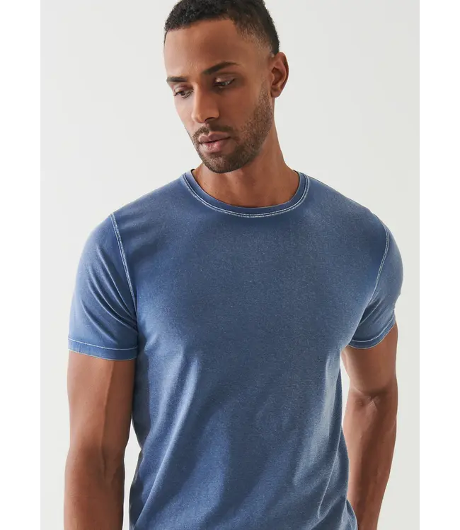 Patrick Assaraf Men's pima wash crew