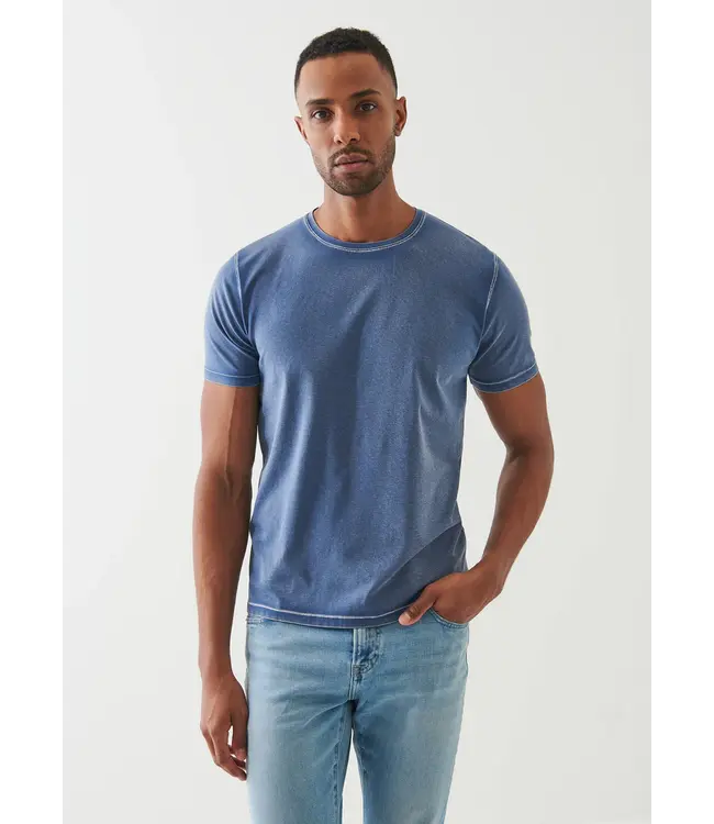 Patrick Assaraf Men's pima wash crew