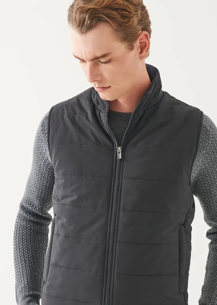 Patrick Assaraf Patrick Assaraf Men's Quilted full zip front vest P99E02Y