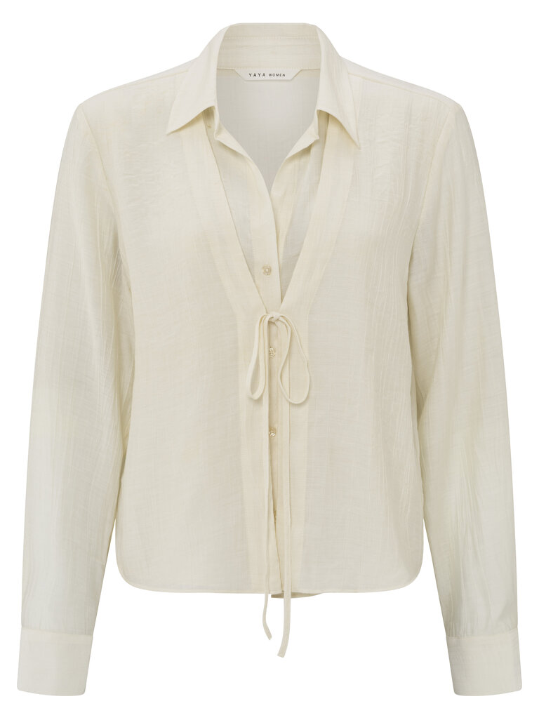 Yaya Yaya Layered textured blouse 1201144