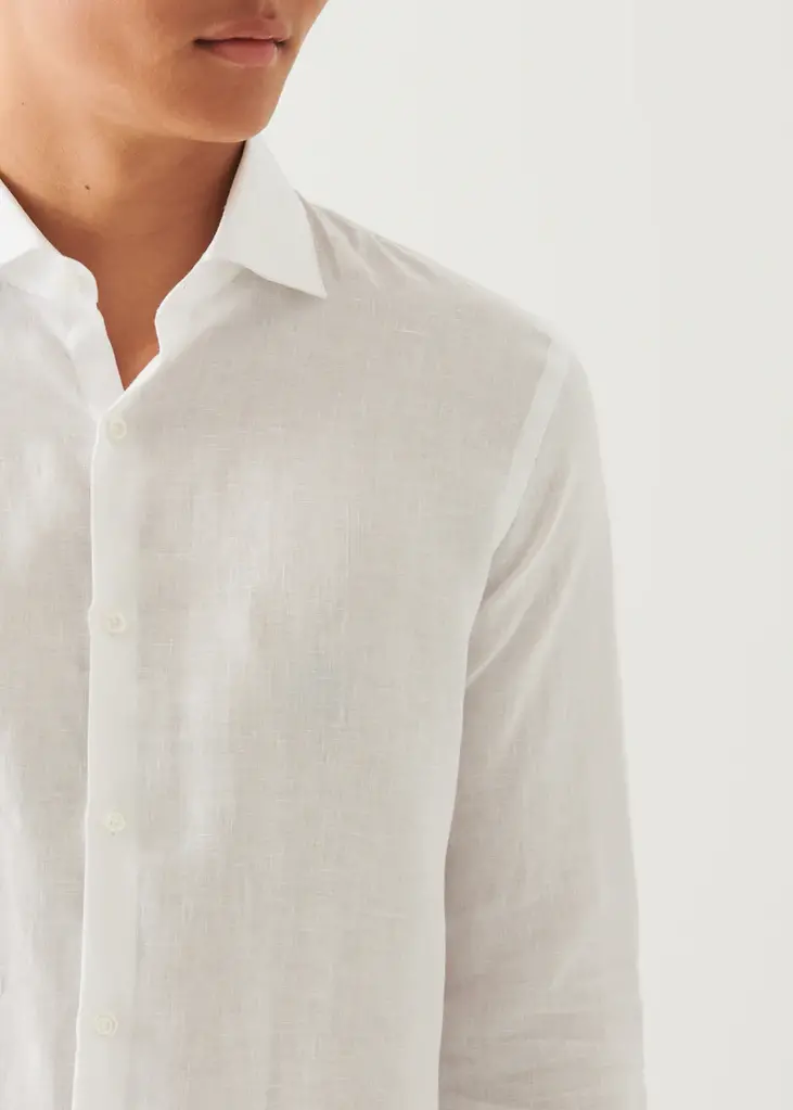 Patrick Assaraf Patrick Assaraf Men's Linen chambray shirt P4301W21R