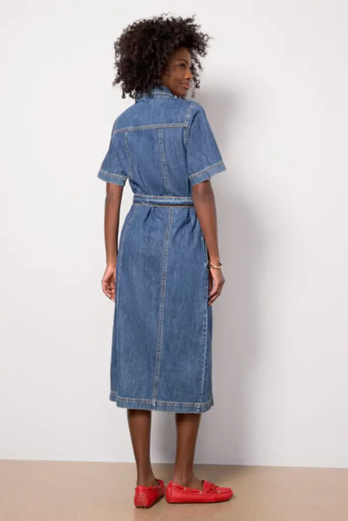 Sanctuary Sanctuary Alma denim midi dress CD2089DP1X