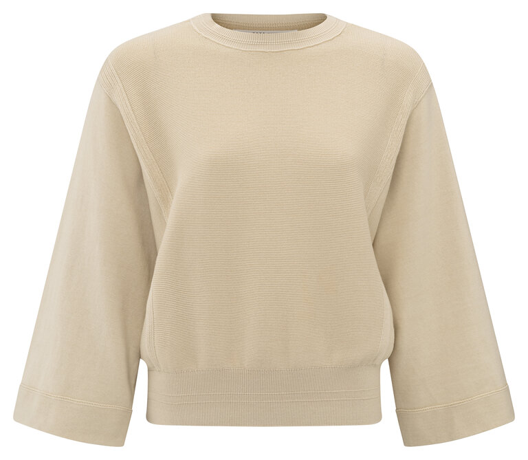 Yaya Yaya Mixed texture sweater 1000464