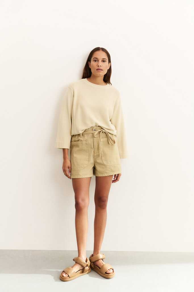 Yaya Yaya Mixed texture sweater 1000464