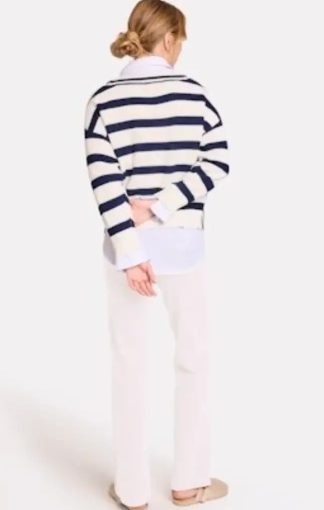 Brodie Brodie Wispr Stripe crop cardigan W-016