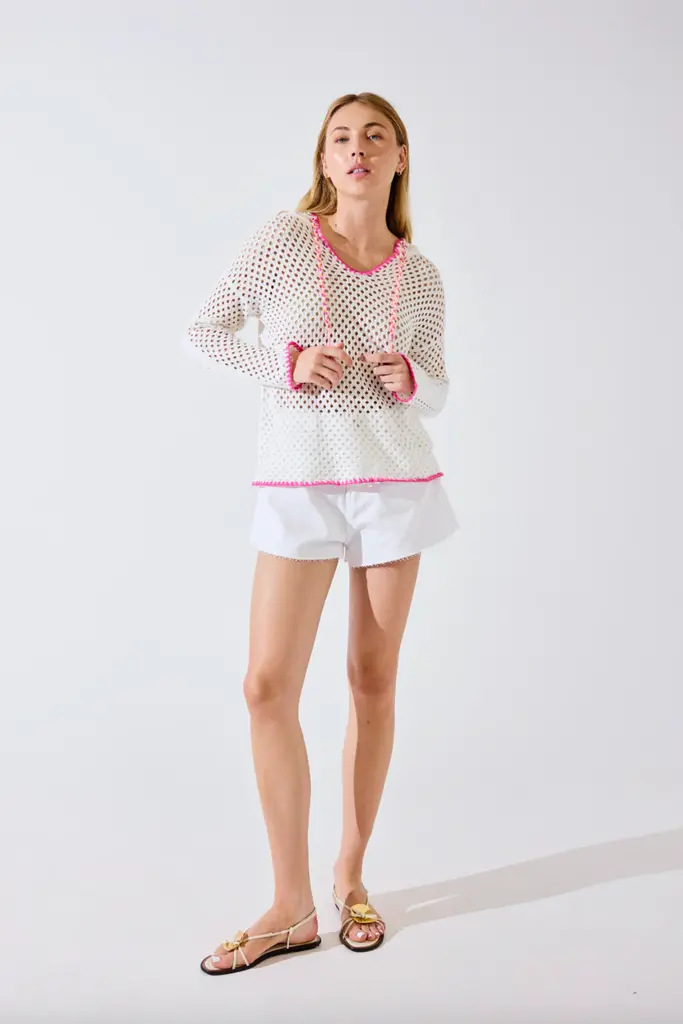 Brodie Brodie Wispr Pointelle v hoodie W-007