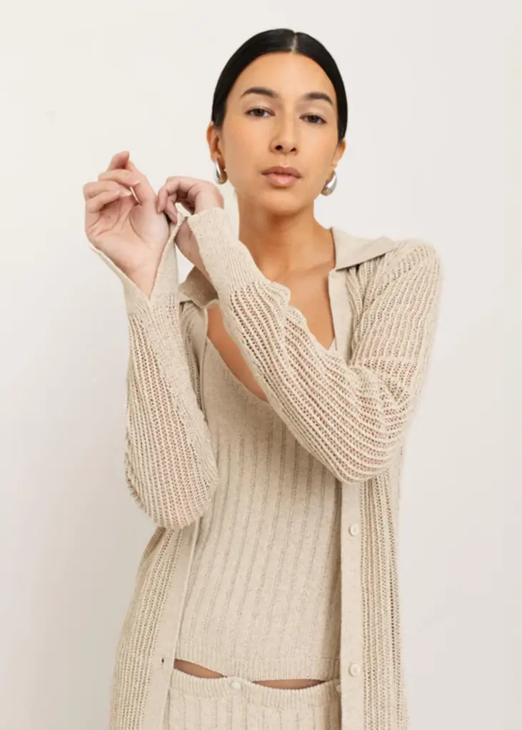 Paper Label Paper Label Long cardigan CLN-251-3028