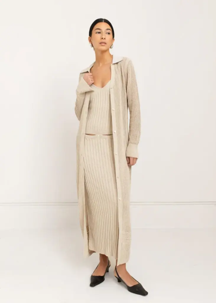 Paper Label Paper Label Long cardigan CLN-251-3028