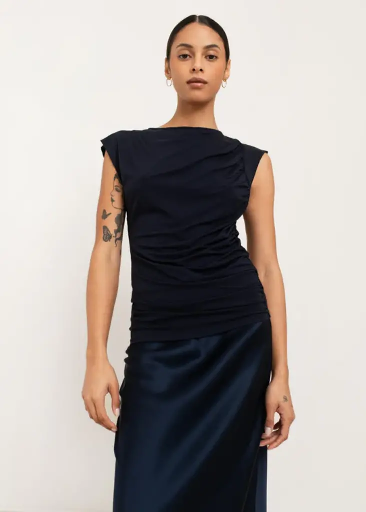 Paper Label Paper Label Greta rouched tee TNL-251-1016
